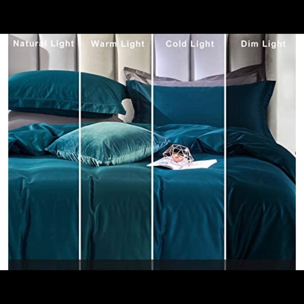 Rich royal blue queen size duvet cover